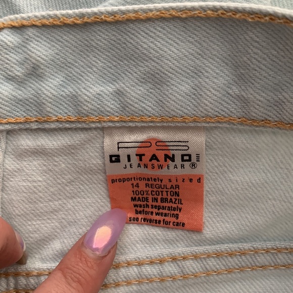 Vintage PS Gitano high waist light wash Jeans (438) - Picture 6 of 6